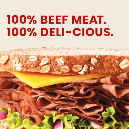 Hillshire Farm Ultra Thin Sliced Roast Beef Deli Lunch Meat, 7 Oz Plastic Tub