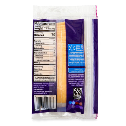 Great Value Deli Style Sliced Gouda Cheese, 8 Oz Package, 12 Slices