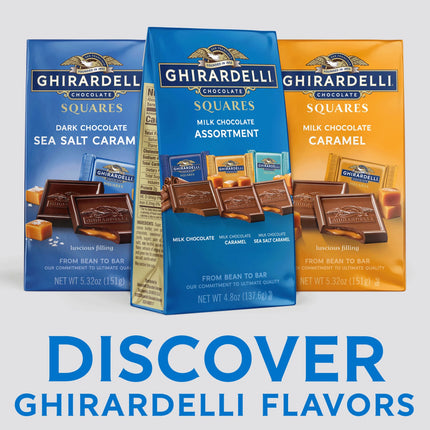 GHIRARDELLI Milk Chocolate Candy SQUARES Assortment, 4.8 Oz Bag
