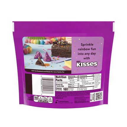 Hershey'S Kisses Rainbow Brownie Flavored Candy, Share Pack 9 Oz