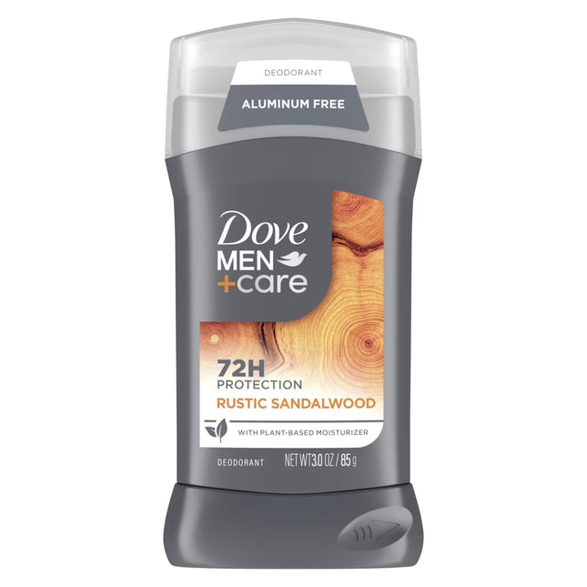 Dove Men+Care Aluminum Free Deodorant Stick Rustic Sandalwood, 3 Oz