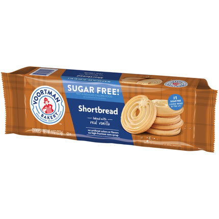 Voortman Bakery Zero Sugar Shortbread Cookies 8 Oz., 9 Count