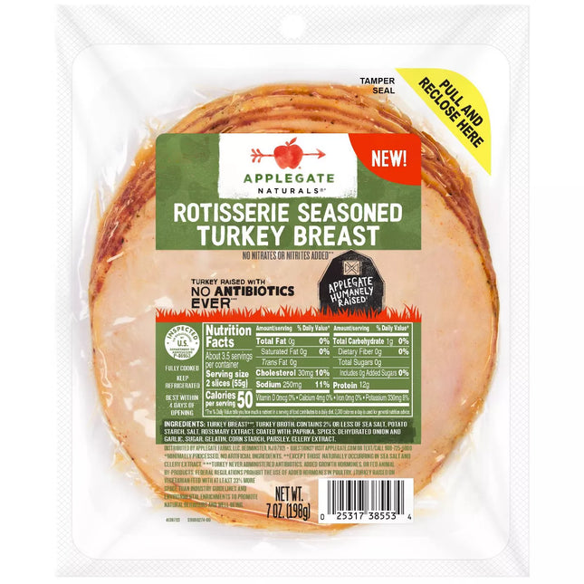 Applegate Farms Rotisserie Turkey Breast - 7Oz