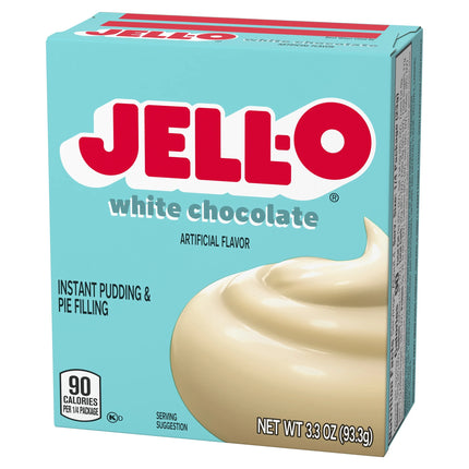 Jell-O White Chocolate Instant Pudding & Pie Filling Mix, 3.3 Oz Box
