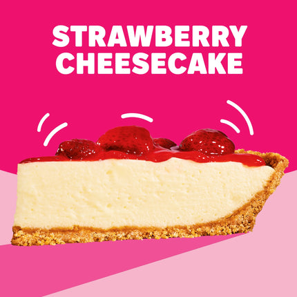 Jell-O No Bake Strawberry Cheesecake Dessert Kit with Strawberry Topping, Filling Mix and Crust Mix, 19.6 Oz Box