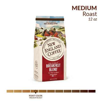 New England Coffee, Breakfast Blend, 12 Oz.