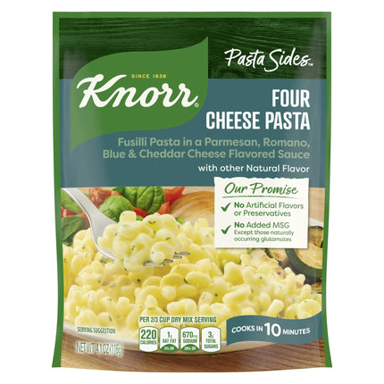 Knorr Pasta Sides Cheddar Broccoli Fusilli Made with No Artificial Flavors, 4.3 Oz Pouch