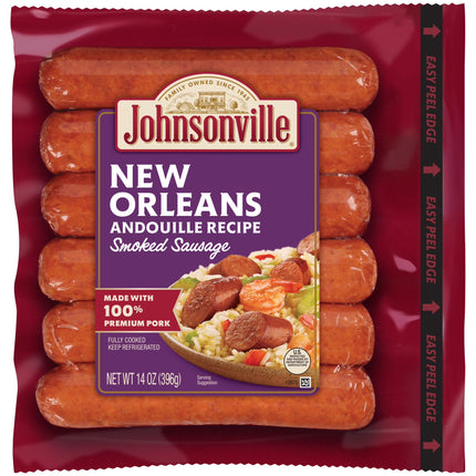 Johnsonville Beddar with Double Cheddar Smoked Pork Sausage & Cheddar Cheese 14Oz Package (Refrigerated)