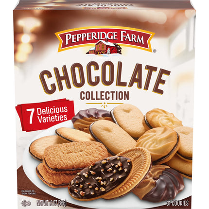 Pepperidge Farm Cookies Chocolate Collection, 7 Cookie Varieties, 13 Oz. Box