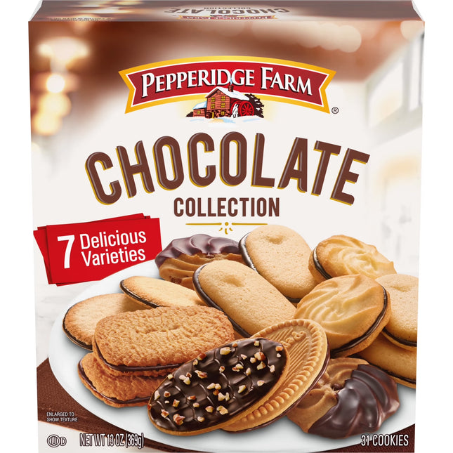 Pepperidge Farm Cookies Chocolate Collection, 7 Cookie Varieties, 13 Oz. Box
