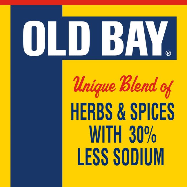 OLD BAY Gluten Free 30% Less Sodium Seasoning, 2.0 Oz Can