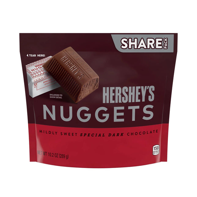 Hershey'S Nuggets SPECIAL DARK Mildly Sweet Chocolate Candy, Share Pack 10.2 Oz
