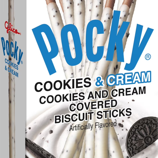 Glico Pocky Biscuit Sticks, Cookies & Cream, 1.41 Oz
