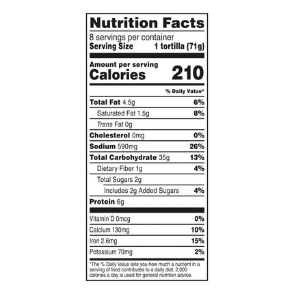 Mission Super Soft Flour Tortillas, Burrito Size, 8 Count