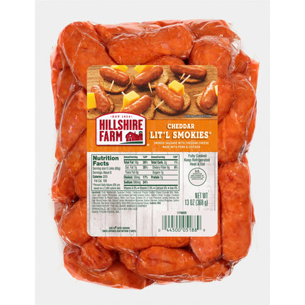 Hillshire Farm Cheddar Lit'L Smokies Smoked Sausage Links, 13 Oz