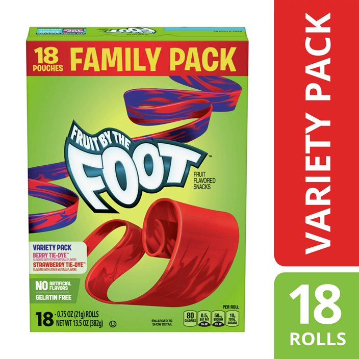 Fruit by the Foot, Fruit Snacks, Berry and Strawberry, 13.5 oz