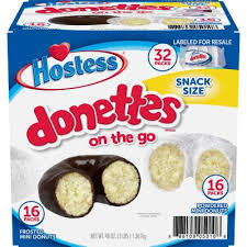 Hostess Mini Powered and Frosted Chocolate Mini Donettes (1.5oz / 32pk)