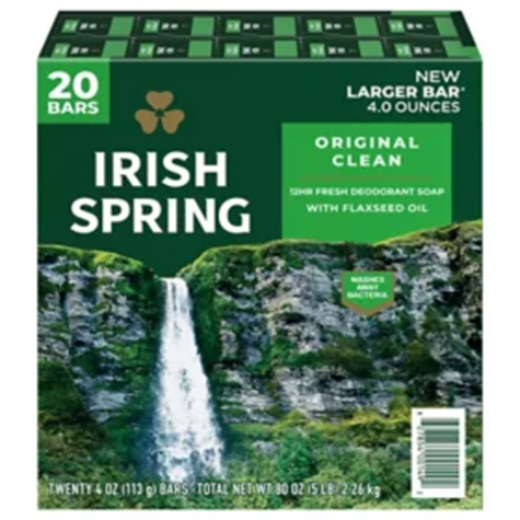 Irish Spring Original Soap 4 Oz 20 ct.