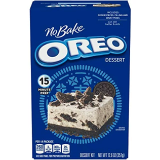 Jell-O No Bake Oreo Dessert Crust Mix & Cookie Pieces, 12.6 oz