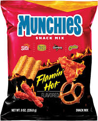 Munchies Flamin' Hot Snack Mix 8 oz. Bag