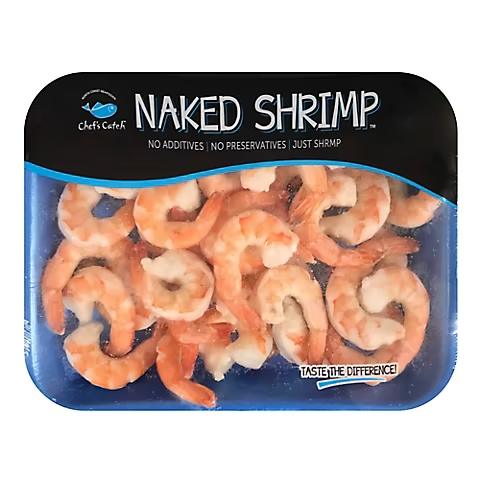 Naked Large Shrimp 26/30 Count Cooked, 1.4 lbs  (NO SHELLS TAIL ON)
