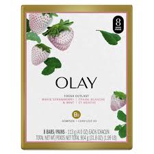 OLAY COOLING WHITE STRAWBERRY & MINT 6-8 CT 3.17 OZ BAR