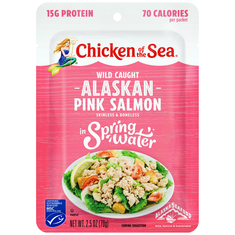 CHICKEN OF THE SEA PINK PREMIUM SKINLESS & BONELESS SALMON 2.5 OZ