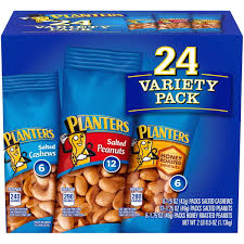 Planters Individual Variety Peanuts and Cashews Pack, 24 pk.