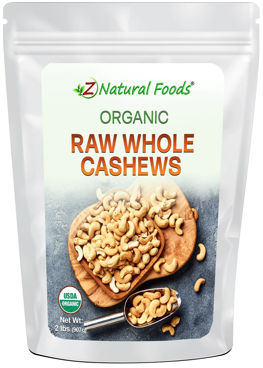 Z Natural Foods CASHEWS - ORGANIC, WHOLE, RAW