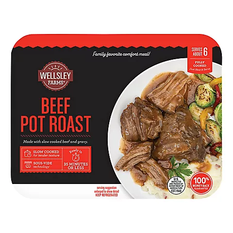 All-Natural Fully Cooked Beef Pot Roast, 2 lbs.