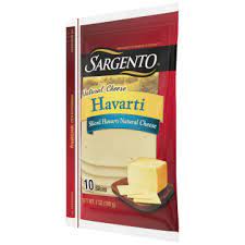 Sargento Sliced Havarti Natural Cheese, 10 slices 7 OZ