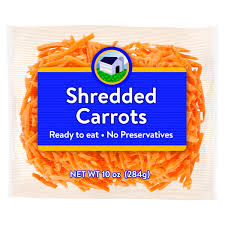 Organic Fresh Shredded Carrots, 10 oz Bag