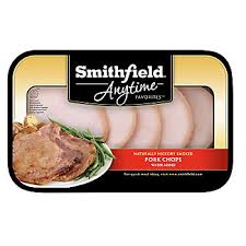 SMITHFIELD Boneless Hickory Smoked Pork Chops 32 oz
