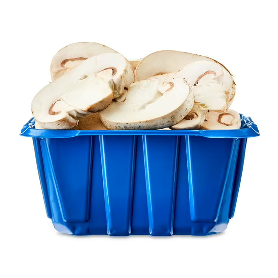 Fresh Sliced white Mushrooms, 8 oz