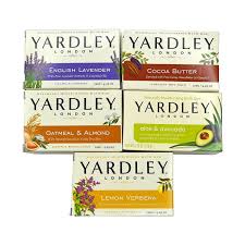 Yardley London Moisturizing Bar Soap, Aloe & Avocado, 4 OZ, 4 CT