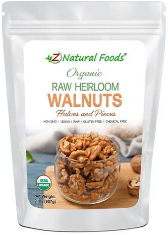 Z Natural Foods WALNUTS - RAW - HEIRLOOM - ORGANIC