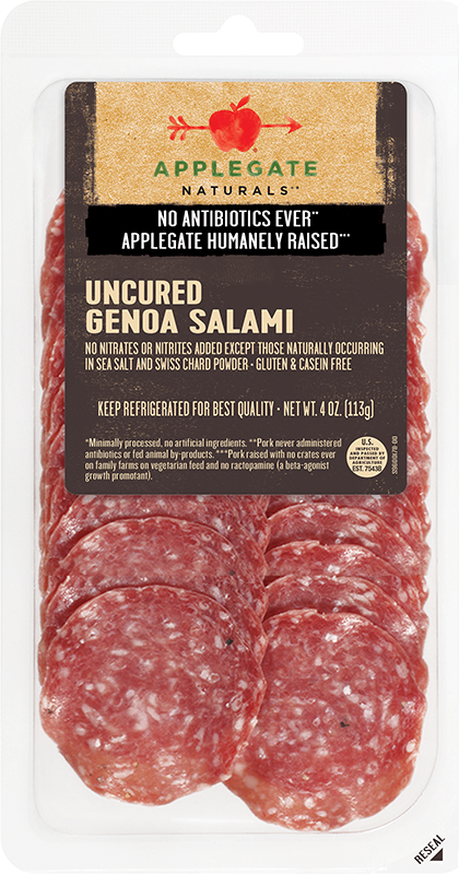 Applegate Natural Uncured Genoa Salami - 4oz