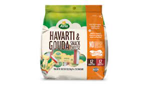 Arla Havarti & Gouda Snack Cheese12 Havarti and 12 Gouda snack Block