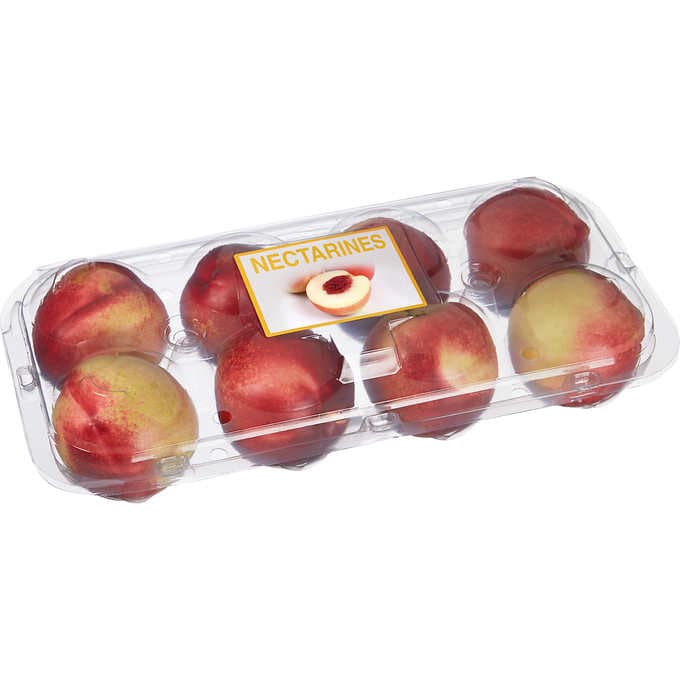 BOX WHITE FLESH NECTARINES BOX 8- 10 Ct