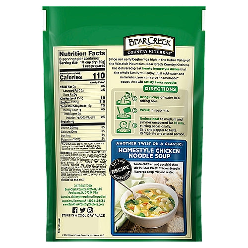 Bear Creek Country Kitchens Chicken Noodle Soup Mix 9.3 oz.