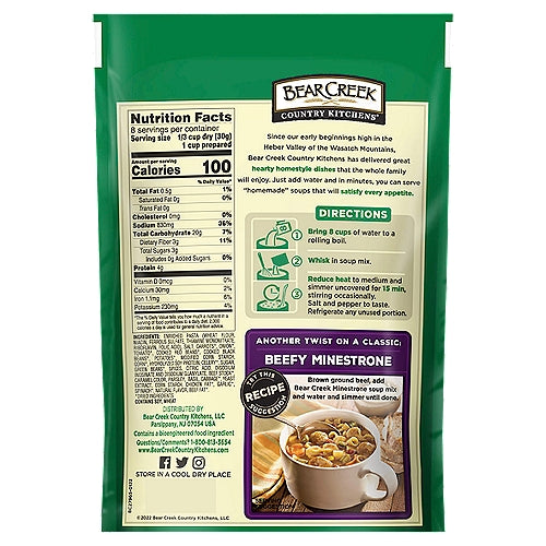 Bear Creek Minestrone dry soup mix 8.4 oz