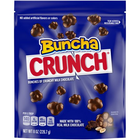 Buncha Crunch Milk Chocolate Candy 8 OZ $