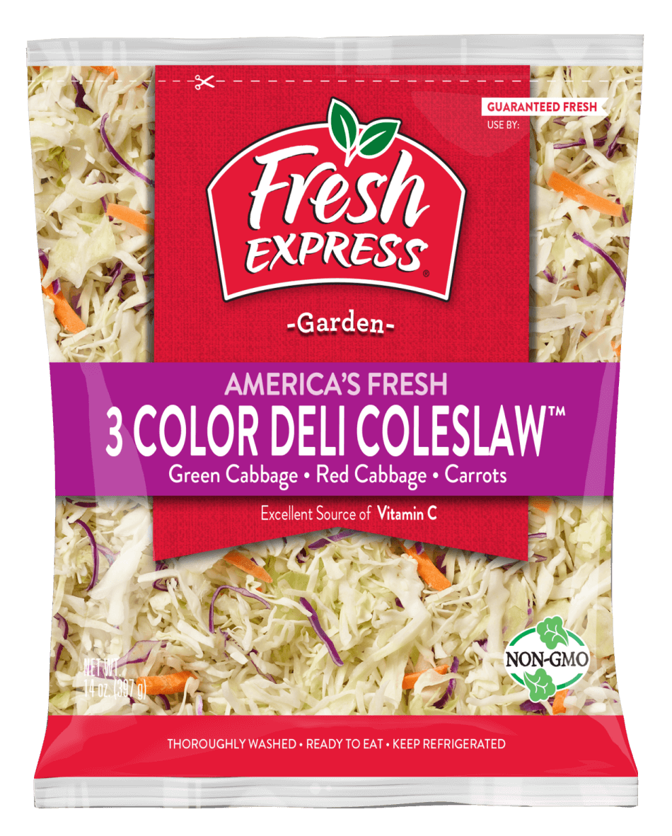 COLESLAW SHREDDED GREEN RED CABBAGE & CARROTS 16 OZ