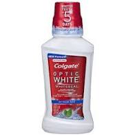 COLGATE OPTIC WHITE Mouthwash Refreshing  Mint 8 OZ