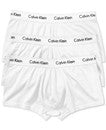 Men's Cotton Stretch Trunks 3-Pack White