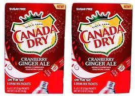 Canada Dry Ginger ale drink mix 6-1 oz Cranberry
