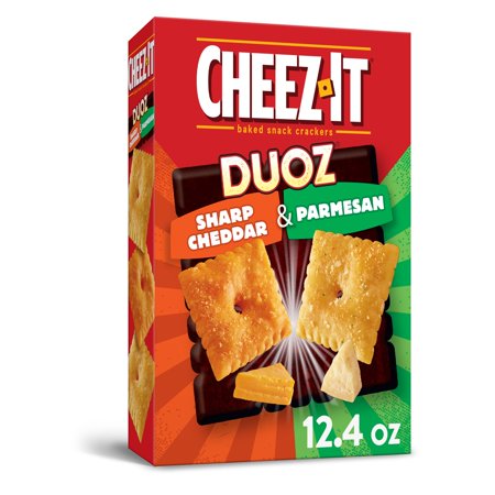 Cheez-It Duoz Baked  Cheddar & Parmesan Cheese Crackers, 12.4 oz