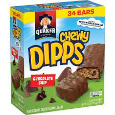 Quaker Chewy Dipps Chocolate Chip Granola Bars, 34 pk./1.09 oz.