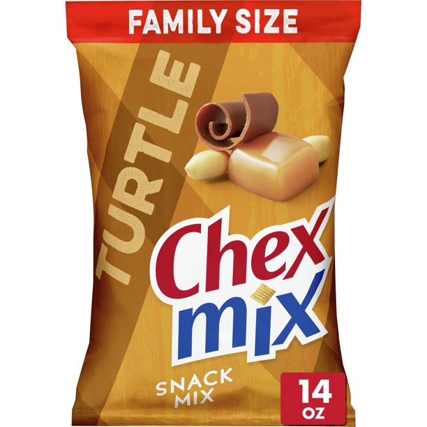 Chex Mix Indulgent Turtle Snack Mix, 14 oz Family Size