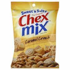 Chex Mix Sweet and Salty Caramel Crunch Chex Mix Peg Bag 16 CT 3.75 Oz